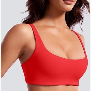 crz yoga red butterluxe sports bra
